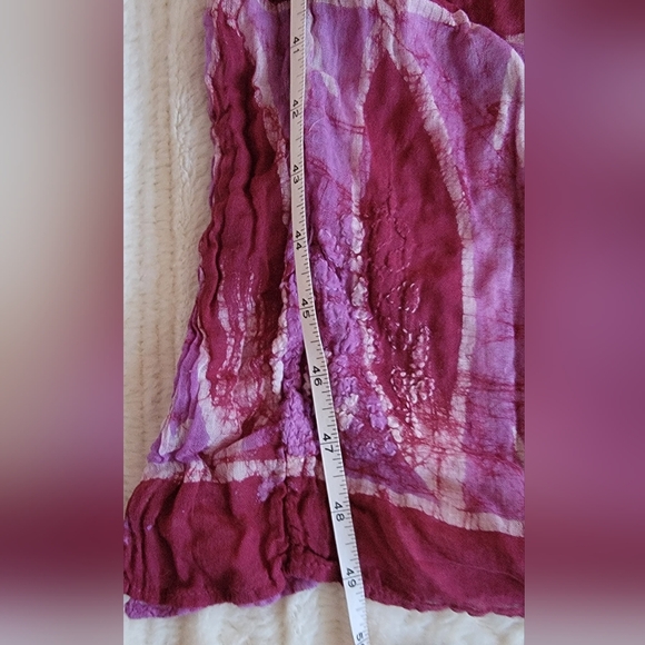 Beach cover gauzey maxi batik print dress - Picture 6 of 6